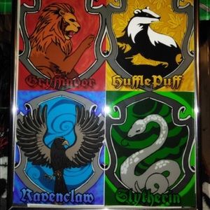 harry potter Other - Harry Potter house crest art print harry potter Other - Harry Potter house crest art print
